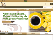 Tablet Screenshot of discountcoffee.com