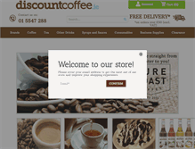 Tablet Screenshot of discountcoffee.ie